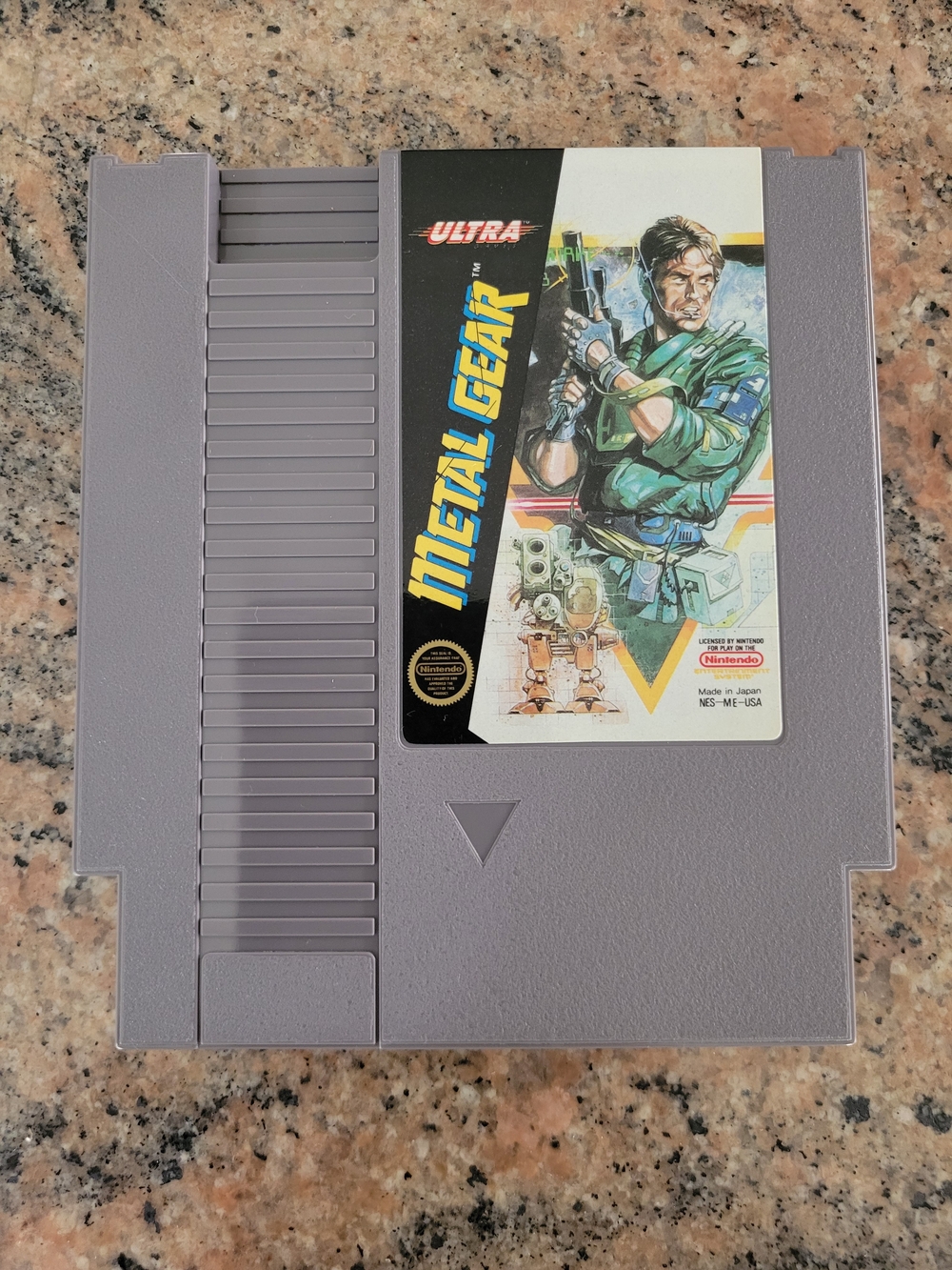 Nintendo (NES) Metal Gear Game with Manual, Premium Map & Sheath. $45